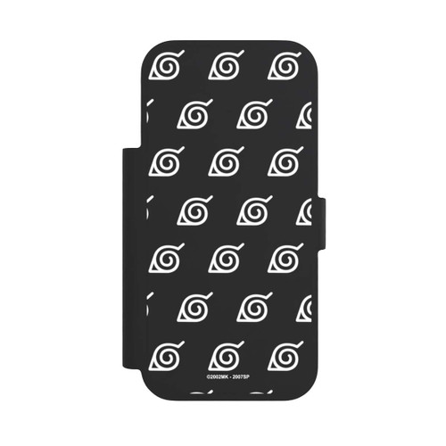 Apple iPhone 17 Pro NIVOflip white Konoha-Pattern Transparent