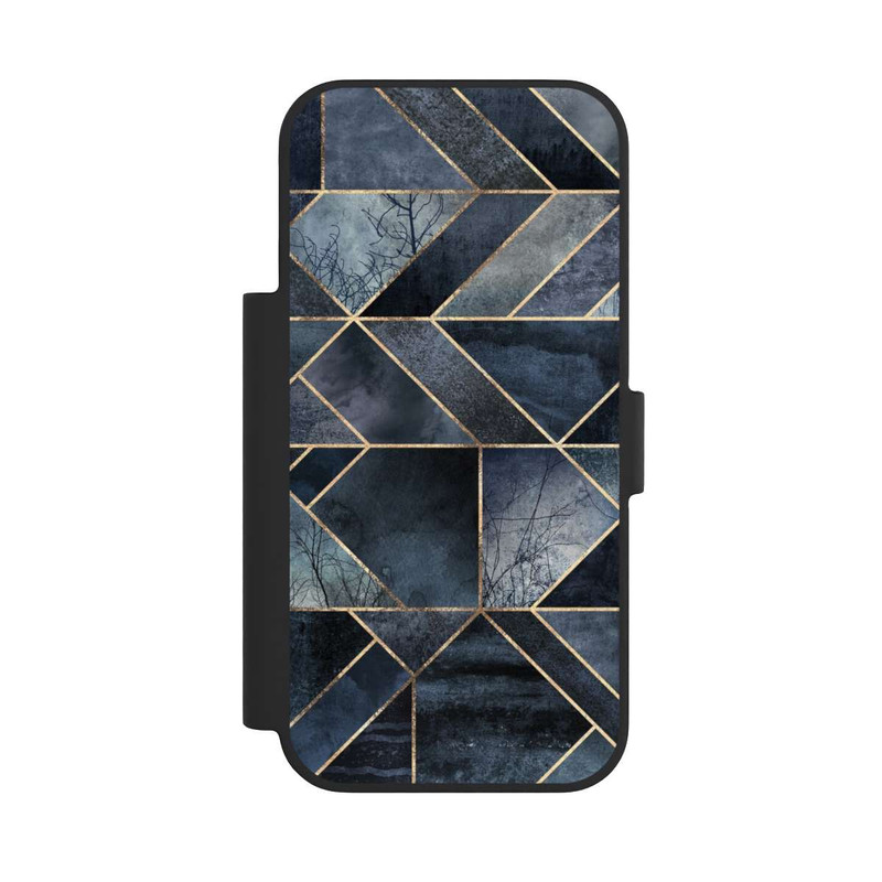 iPhone 17 Pro NIVOflip Abstract Nature-Dark Blue