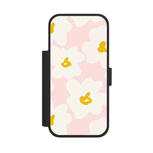 Apple iPhone 17 Pro NIVOflip Retro Blumenwand Gänseblümchen Aprikose