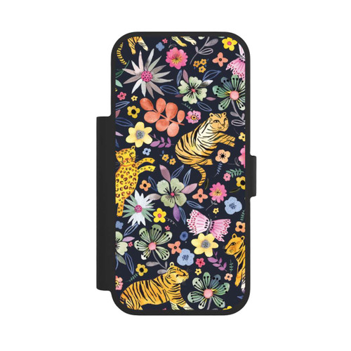 Apple iPhone 17 Pro NIVOflip Spring Tigers Flowers Black