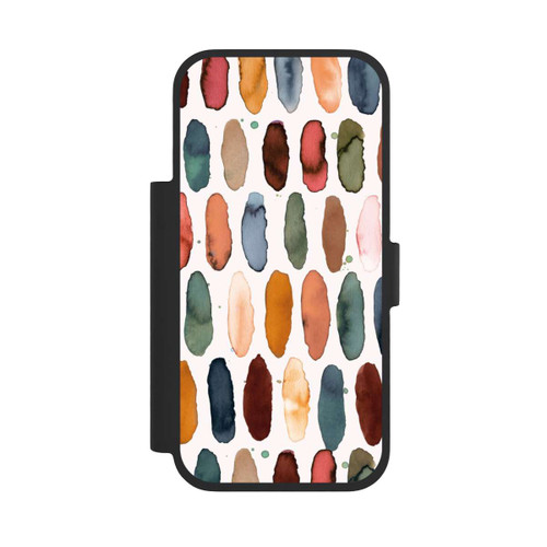 Apple iPhone 17 Pro NIVOflip Watercolor Dashes Mineral Terracotta