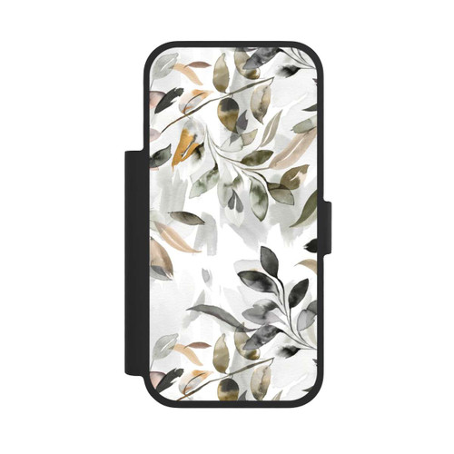 Apple iPhone 17 Pro NIVOflip Watercolor Neutral Leaves