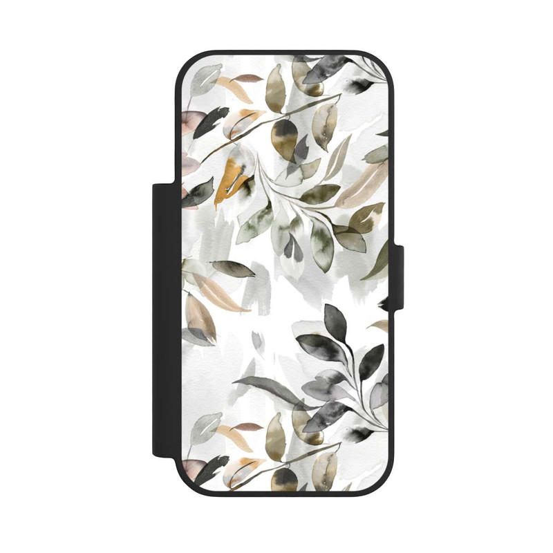 iPhone 17 Pro NIVOflip Feuilles neutres à l’aquarelle