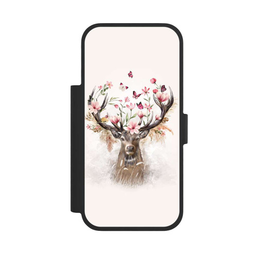 Apple iPhone 17 Pro NIVOflip Hirsch Blumen Geweih