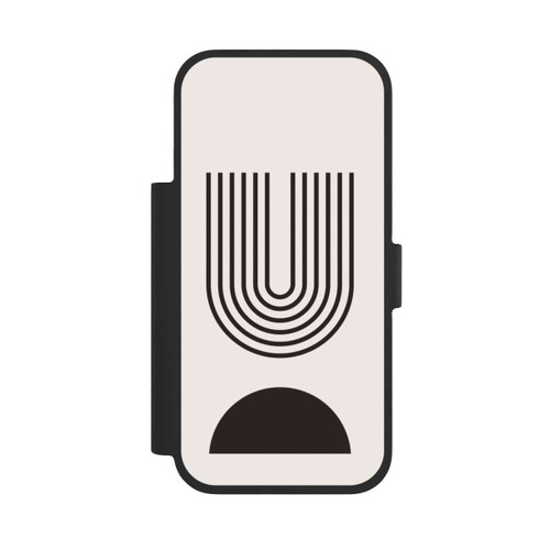 Apple iPhone 17 Pro NIVOflip Modern Art Black Lines