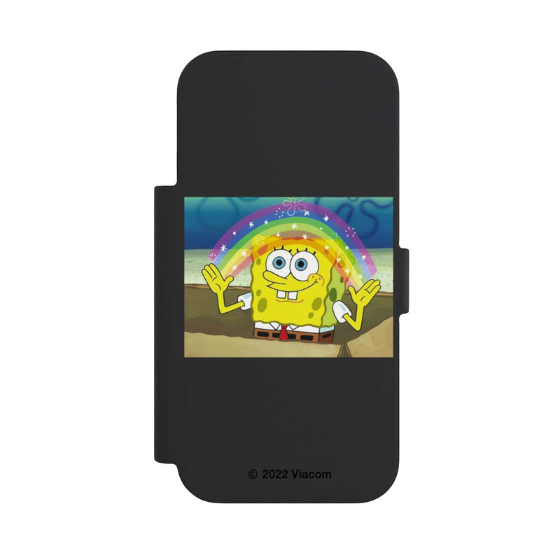 iPhone 17 Pro NIVOflip Bob L'Éponge - Meme Arc-en-ciel Transparent