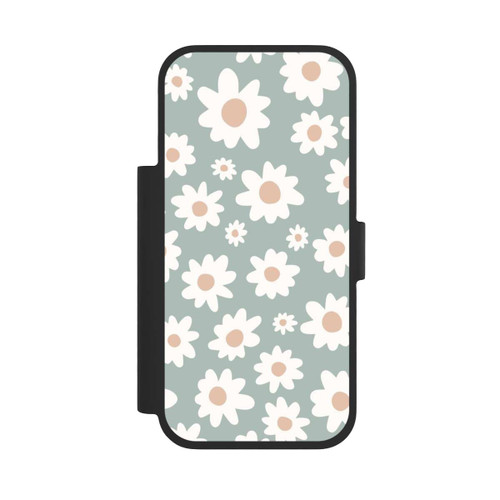 Apple iPhone 17 Pro NIVOflip Daisy Flower Seamless Pattern Green