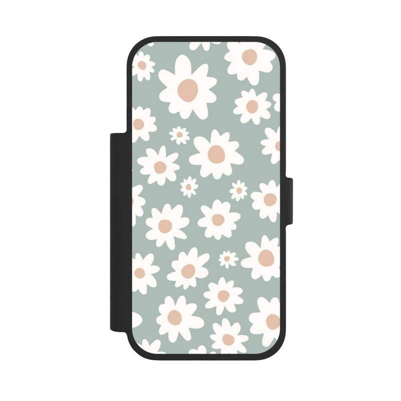 iPhone 17 Pro NIVOflip Daisy Flower Seamless Pattern Green