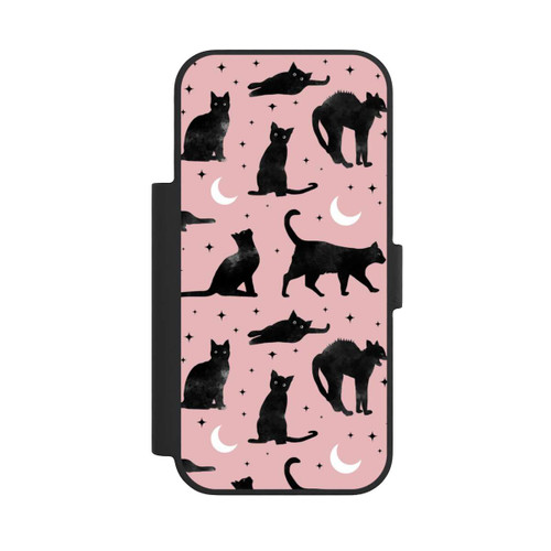Apple iPhone 17 Pro NIVOflip Lune &amp; Chats Fond Rose