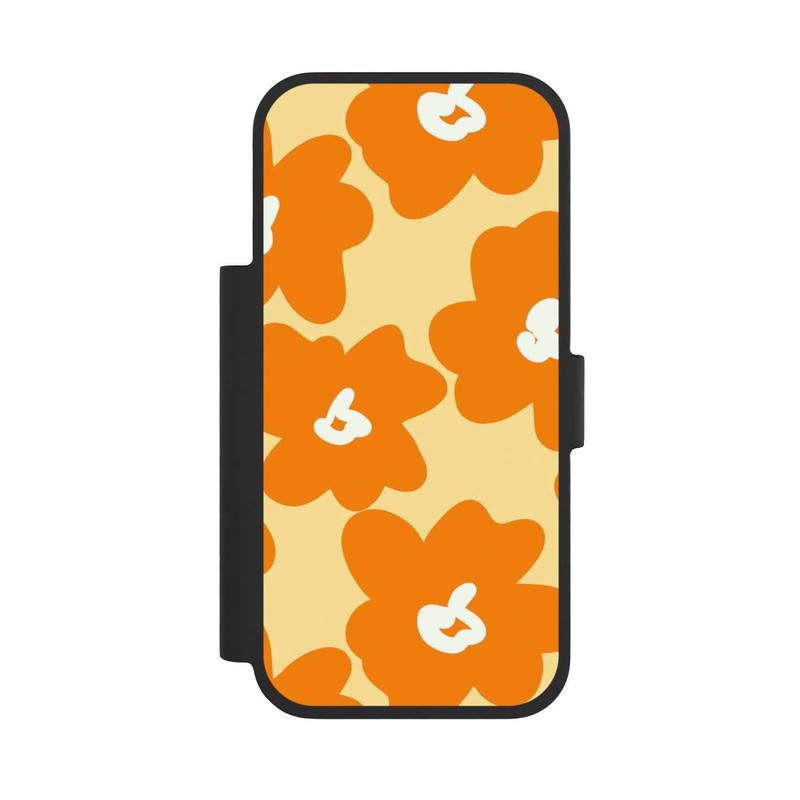 iPhone 17 Pro NIVOflip Retro floral pattern Päivi yellow orange