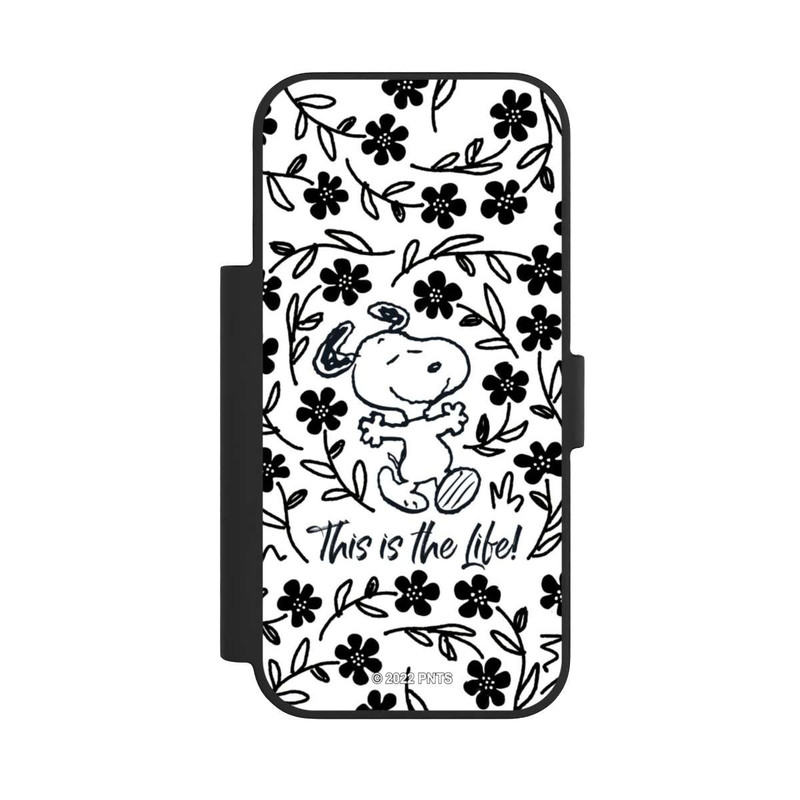 iPhone 17 Pro NIVOflip Snoopy schwarz und weiß This Is The Life