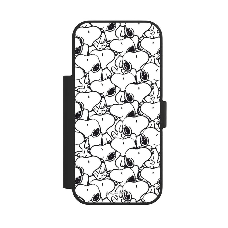iPhone 17 Pro NIVOflip Snoopy Pattern Noir & Blanc