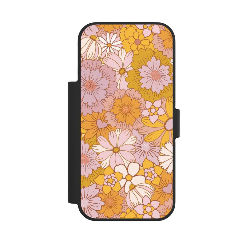 iPhone 17 Pro NIVOflip Fleurs Rétro Jaunes