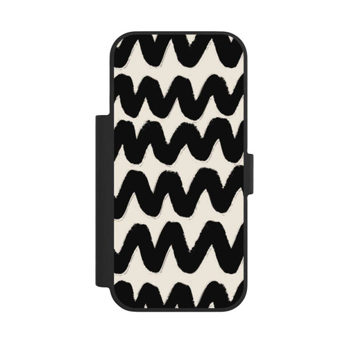 Apple iPhone 17 Pro NIVOflip Vagues Noires Pattern