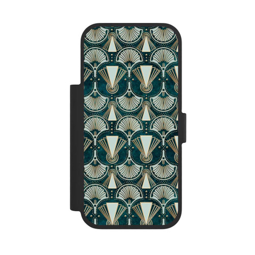 Apple iPhone 17 Pro NIVOflip Art Deco Green Pattern