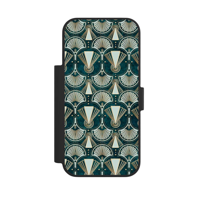 iPhone 17 Pro NIVOflip Art Deco Green Pattern