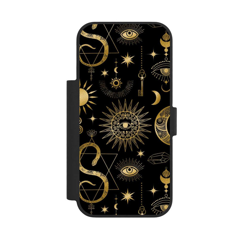 iPhone 17 Pro NIVOflip Soleil et Lune Célestes Steampunk