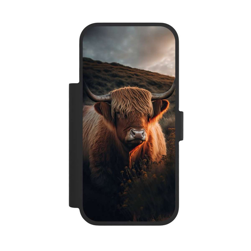 iPhone 17 Pro NIVOflip Highland Cow With Big Horns with AI