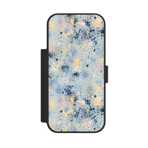 Apple iPhone 17 Pro NIVOflip Tintentropfen Staub Textur Blau