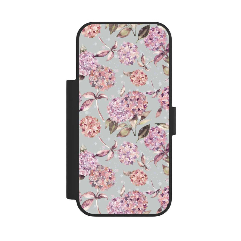iPhone 17 Pro NIVOflip Pastel Magic Hydrangea Floral Watercolor Pink