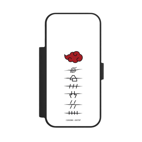 Apple iPhone 17 Pro NIVOflip Akatsuki Mitgliedersymbole Weiß