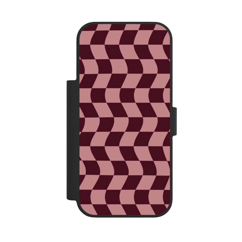 iPhone 17 Pro NIVOflip Damier rouge-rose