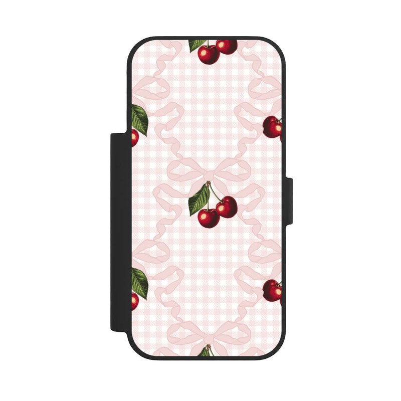 iPhone 17 Pro NIVOflip Cherry Pattern Pink