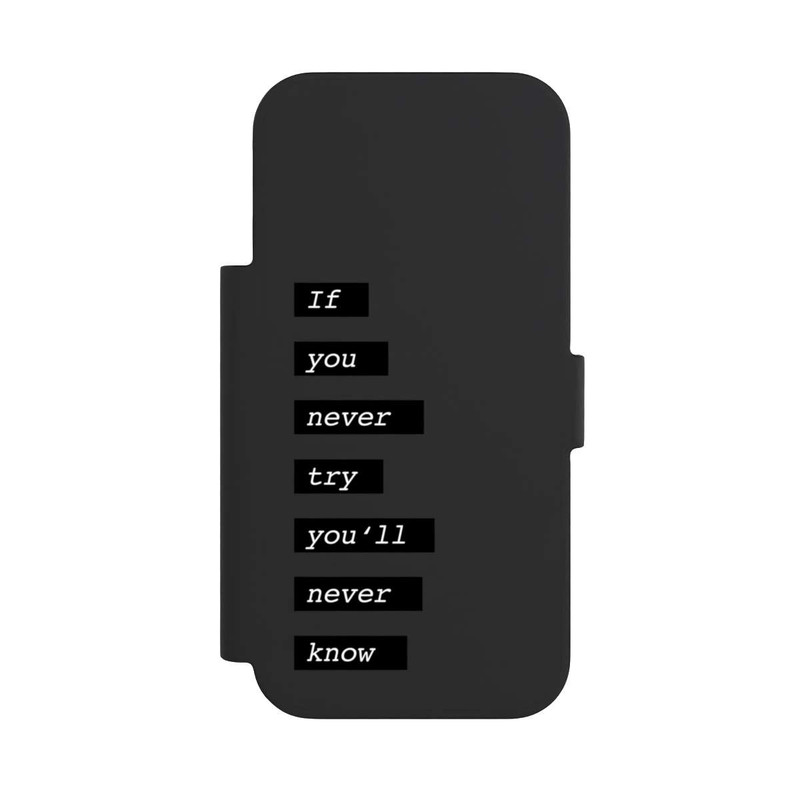 iPhone 17 Pro NIVOflip If You Try Black Transparent