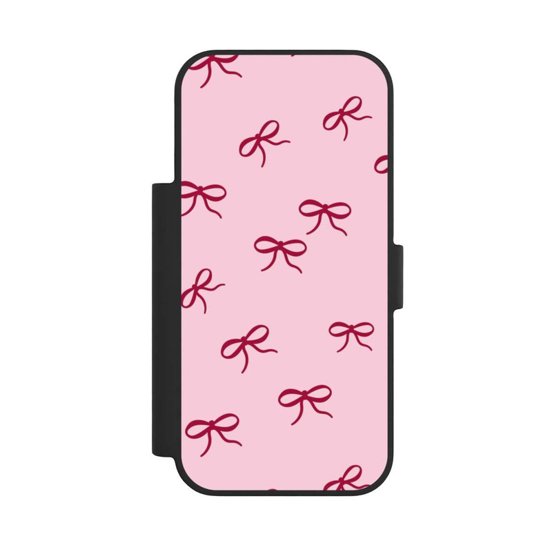 iPhone 17 Pro NIVOflip Bows Red Pink Pattern