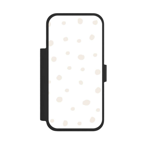 Apple iPhone 17 Pro NIVOflip Punktmuster Weiß Braun