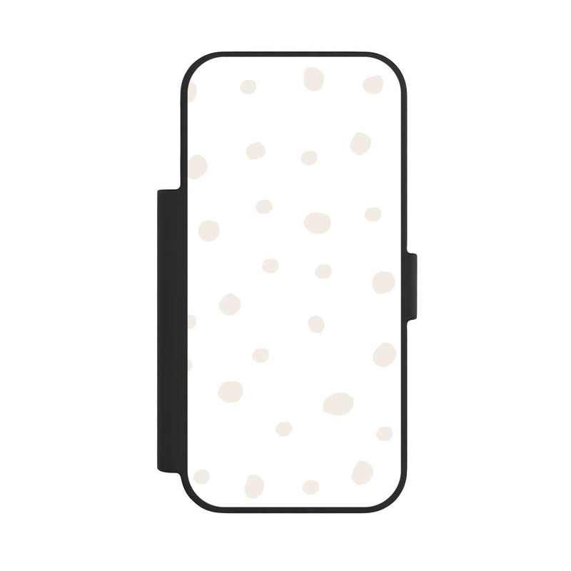 iPhone 17 Pro NIVOflip Punktmuster Weiß Braun