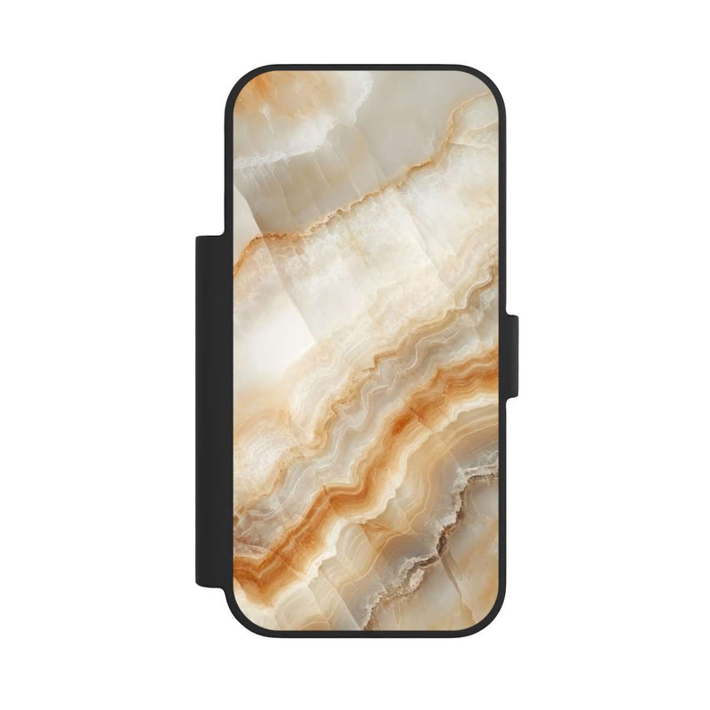iPhone 17 Pro NIVOflip Honig Marmor