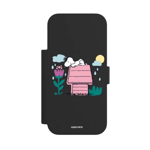 Apple iPhone 17 Pro NIVOflip Snoopy Hundehütte Frühling transparent