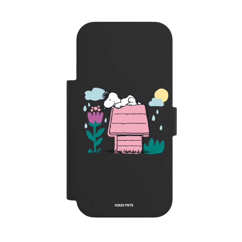 iPhone 17 Pro NIVOflip Snoopy Hundehütte Frühling transparent