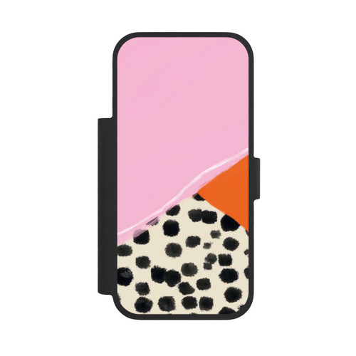 Apple iPhone 17 Pro NIVOflip Pink and Orange Modern Art with Dots