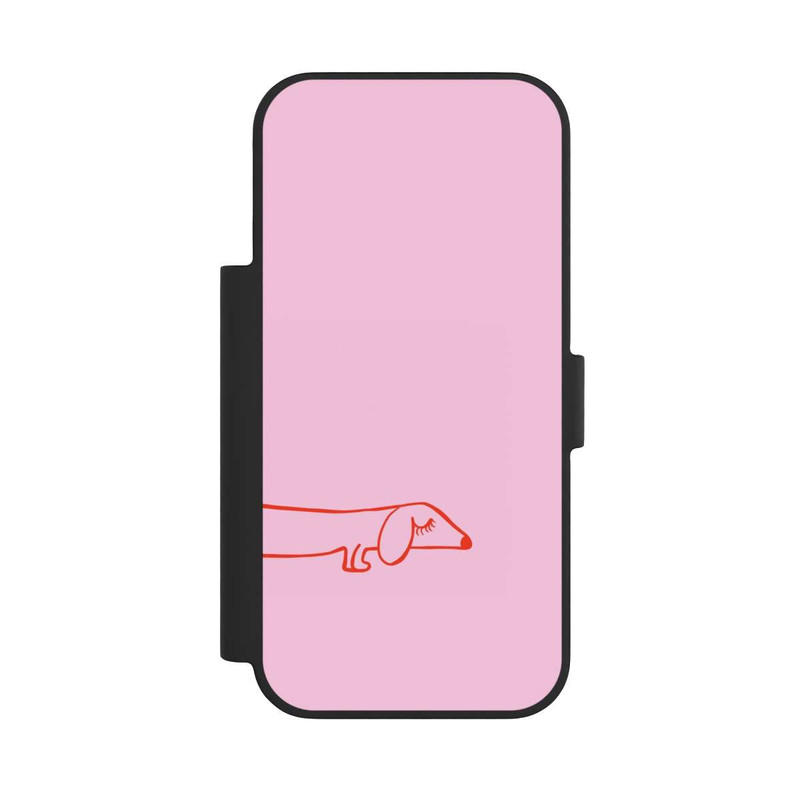 iPhone 17 Pro NIVOflip Dachshund Illustration Pink
