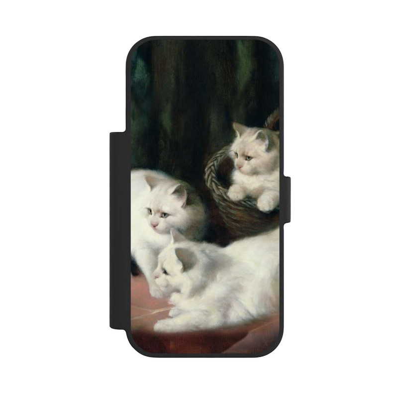 iPhone 17 Pro NIVOflip Three White Angora Kittens