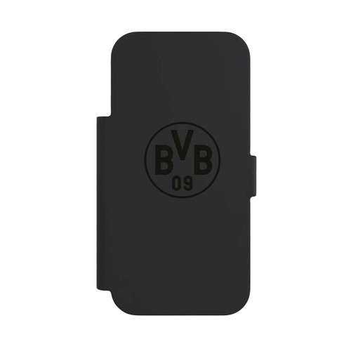 Apple iPhone 17 Pro NIVOflip BVB Logo Schwarz Transparent