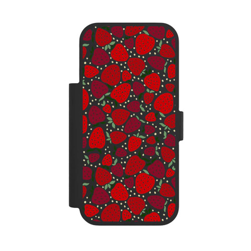 Apple iPhone 17 Pro NIVOflip Erdbeermuster Comic Transparent