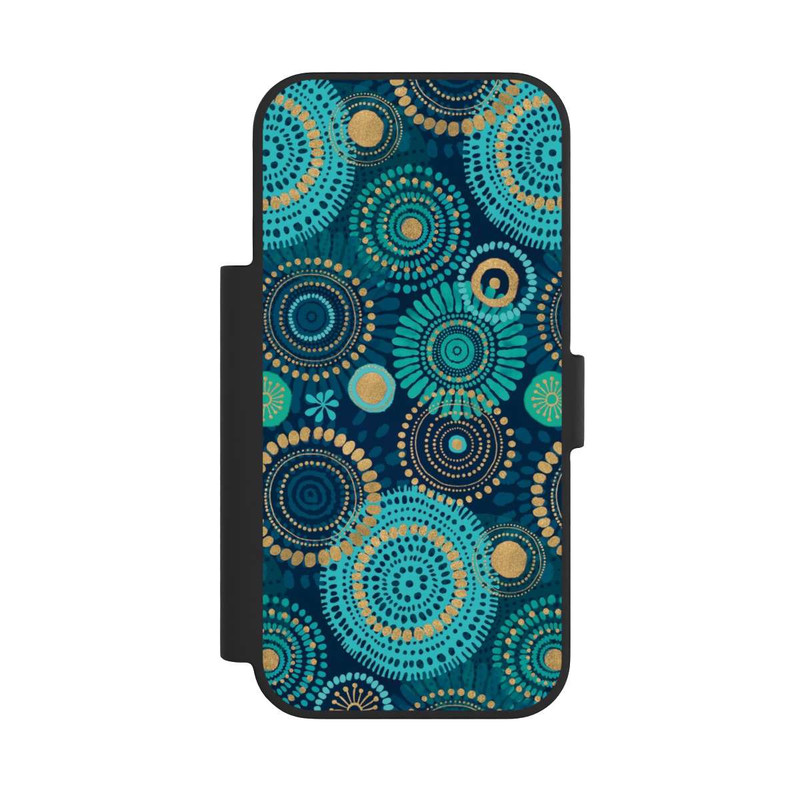 iPhone 17 Pro NIVOflip Blockprint India Teal Gold