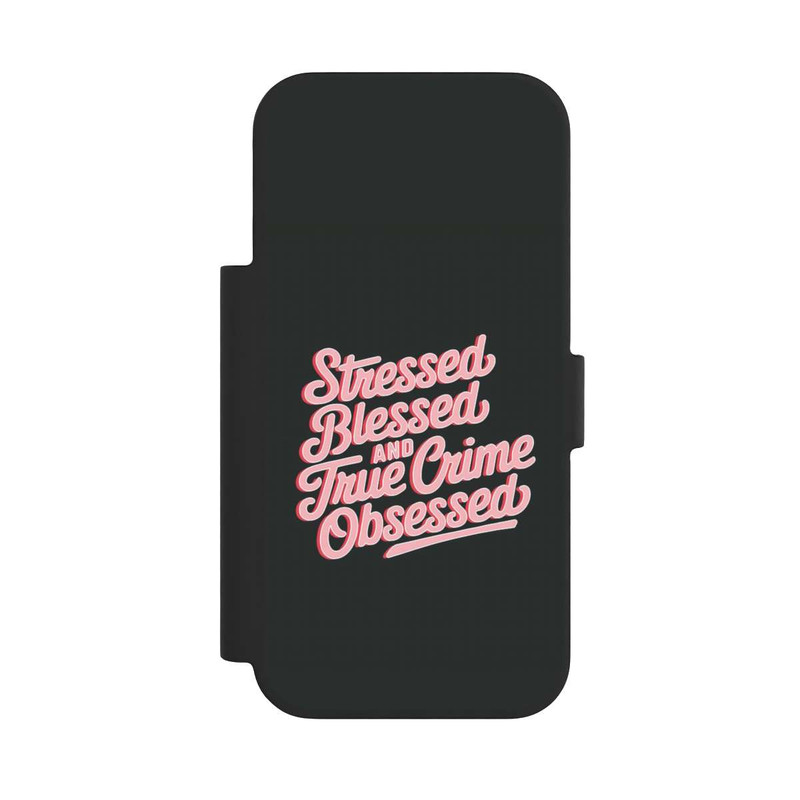 iPhone 17 Pro NIVOflip Stressed Blessed and True Crime Obsessed