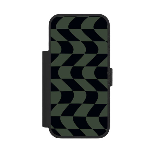 Apple iPhone 17 Pro NIVOflip Checked Pattern Green Black