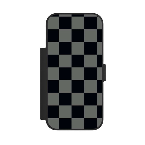 Apple iPhone 17 Pro NIVOflip Schachbrett Schwarz Grau