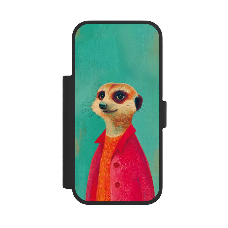iPhone 17 Pro NIVOflip Erdmännchen Grün Illustration