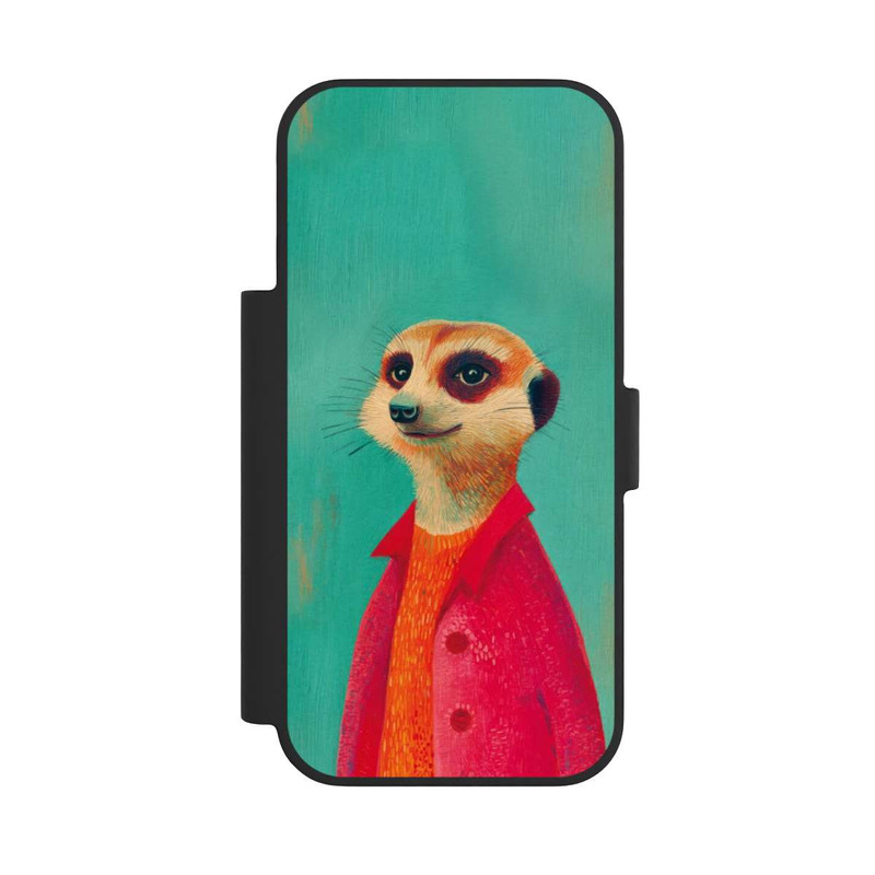iPhone 17 Pro NIVOflip Meerkat Green Illustration