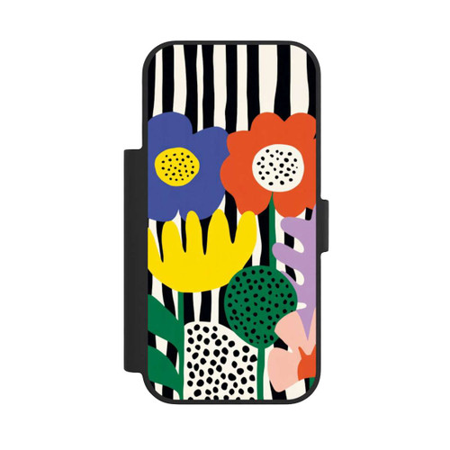 Apple iPhone 17 Pro NIVOflip Flowers Striped Background