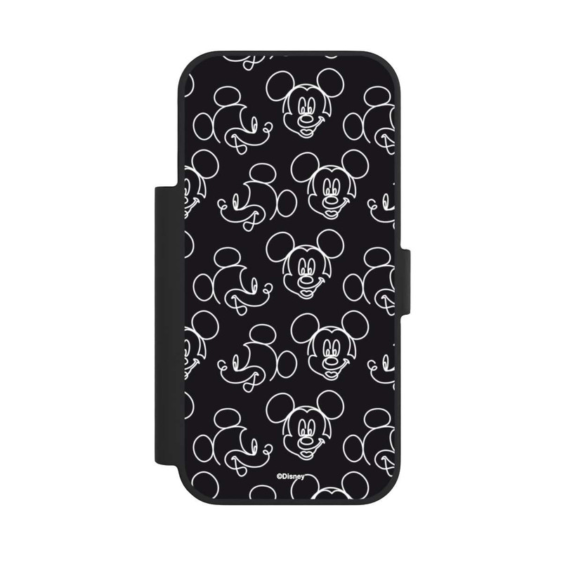 iPhone 17 Pro NIVOflip Disney Mickey Muster Schwarz