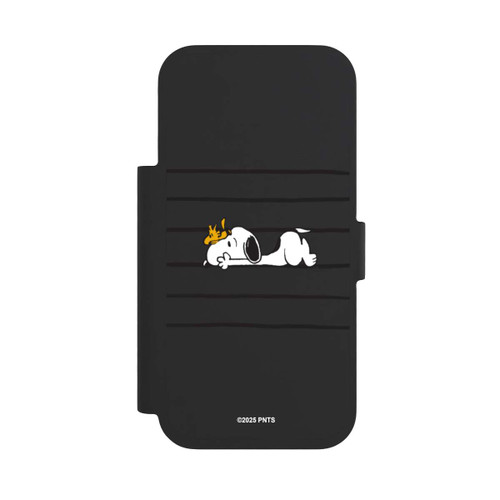 Apple iPhone 17 Pro NIVOflip Snoopy Woodstock Streifen Peanuts Transparent
