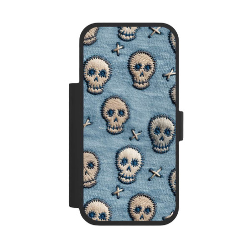 Apple iPhone 17 Pro NIVOflip Skulls on Jeans Pattern