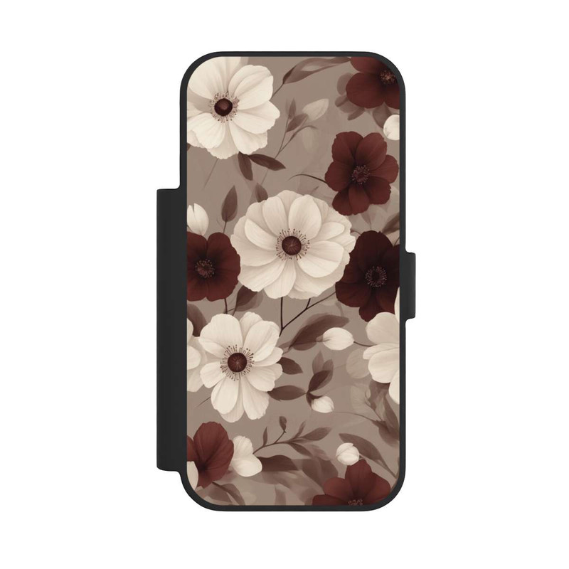 iPhone 17 Pro NIVOflip Negative Flower Bordeaux White with AI
